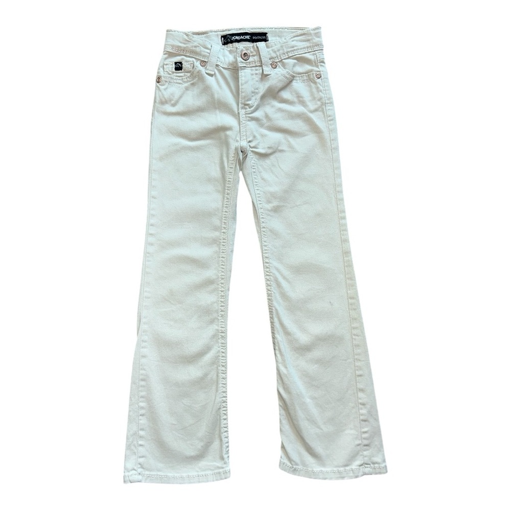 Jordache Girls slim pants size 6 tan school uniform Adjustable Waist School Pant